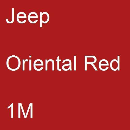 Jeep, Oriental Red, 1M.